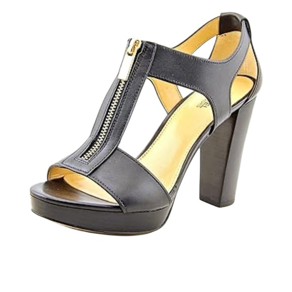 Elegant Michael Kora Black Women's Heeled Sandals - Picture 1 of 5